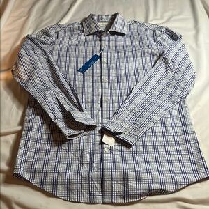 NWT Perry Ellis Portfolio Plaid ButtonDown Shirt